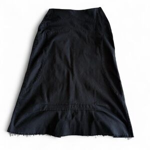 Anthropologie Black Women's Midi Skirt